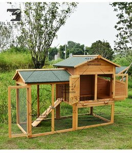 木製ペット別荘☆鳩 ウサギ ニワトリ屋 アヒル 鳥かご あひる小屋 オウム 養殖 飼育 室内外 逃げ出防止