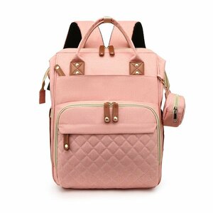  mother's bag crib multifunction high capacity heat insulation stroller hook attaching mama rucksack mama bag mother z rucksack pink 