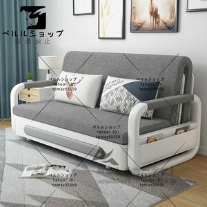  high quality endurance convenience folding bed storage case attaching sofa bed double bed ... cloth cotton flax sofa home use 1.5m