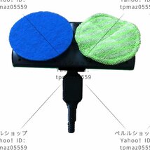 電動モップ ツインモップ 床を引っ張る 水拭き 回転モップクリーナー 掃除 長さ調節可能 USB充電式 コードレス_画像6