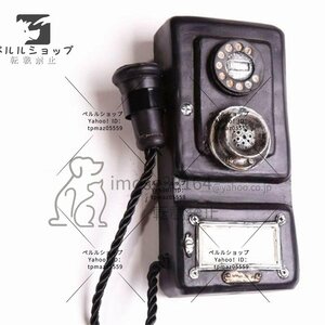  equipment ornament telephone machine ornament telephone model ornament ., former times while. code attaching telephone fixation telephone Home office hotel for wire telephone, black 