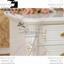 特売！品質保証★高級サイドテーブル★ロココ調 姫系 ヨーロッパスタイル お姫様家具 ホワイト 収納 キャビネット 猫脚 幅56.5cm_画像5