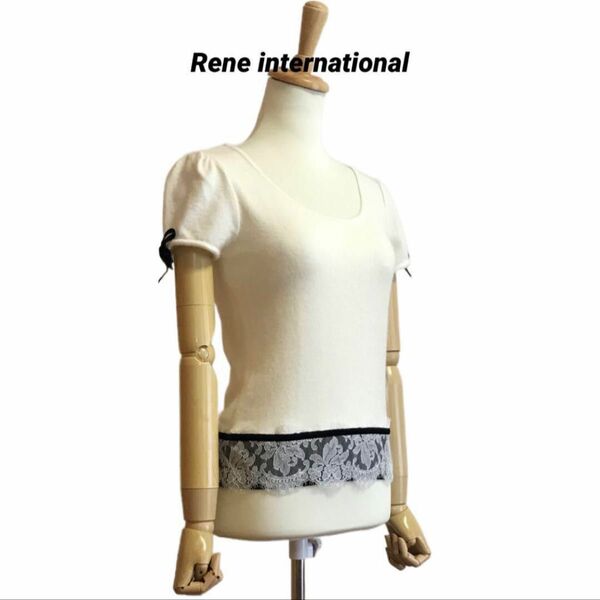 Rene INTERNATIONAL アンゴラ混 半袖 ニット