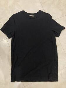 XSサイズ】モンクレール　MONCLER 半袖Tシャツ　ブラック サイドロゴ黒