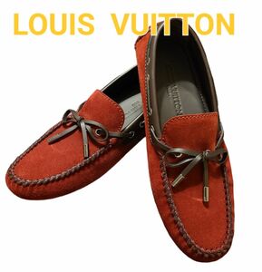 LOUIS VUITTON ルイヴィトンレザー スウェード モカシン ドライビングシューズ Color ボルドーイタリア製