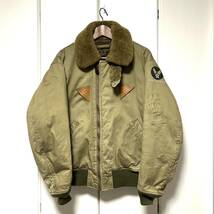 日本製 HOUSTON ヒューストン B-15A FLIGHT JACKET フライトジャケット 44_画像2