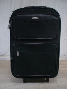 4941　BON　VOYAGE　黒　鍵付　スーツケース　キャリケース　旅行用　ビジネストラベルバック
