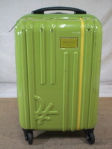 5018　BENETTON　黄緑　機内持ち込みOK　軽量　TSAロック付　スーツケース　キャリケース　旅行用　ビジネストラベルバック_画像1