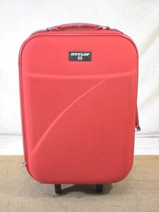 5023　DUNLOP　赤　機内持ち込みOK　軽量　スーツケース　キャリケース　旅行用　ビジネストラベルバック