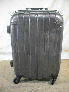 5085　黒×シルバー　TSAロック付　鍵付　スーツケース　キャリケース　旅行用　ビジネストラベルバック