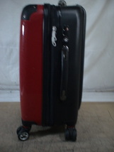 5316　赤ｘ黒　機内持ち込みOK　軽量　TSAロック付　鍵付　スーツケース　キャリケース　旅行用　ビジネストラベルバック_画像3