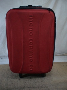 5342　mono comme 赤色　機内持ち込みOK　軽量　スーツケース　キャリケース　旅行用　ビジネストラベルバック