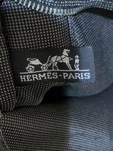 HERMES エルメス トートバッグ キャンバス グレー エールライン_画像10