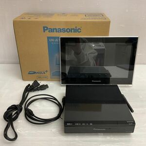 営YY103-80B Panasonic パナソニック モニター付ハードディスクレコーダー UN-JL10T2-K 2013年製 ブラック 通電確認済 箱付