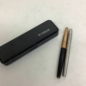 ◯営HM024-A11T60【埼玉発】万年筆2本＋Parkerペンケースまとめ売り MONTBLANC モンブラン PARKER パーカー