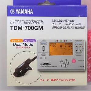 新品ヤマハチューナーメトロノーム マイク付き TDM-700GM １個の画像1