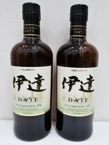 2本【未開栓】NIKKA WHISKY ニッカ ウイスキー 伊達 DATE 仙台宮城峡蒸留所 謹製 700ml 43％ ジャパニーズ【富】