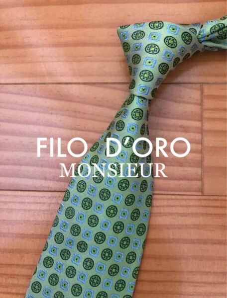 FILO D'ORO ネクタイ グリーン