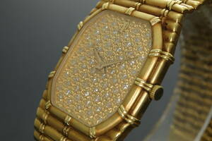 LVSP6-2-162 7T024-4 AUDEMARS PIGUET AP オーデマ ピゲ 腕時計 バンブー 750 K18 YG 手巻き 約84g メンズ ゴールド ケース付 動作品 中古