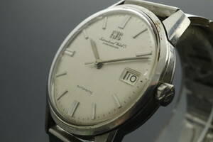 LVSP6-2-43 7T023-14 IWC International Watch Co 腕時計 シャフハウゼン デイト ラウンド 自動巻き 約73g メンズ シルバー 動作品 中古