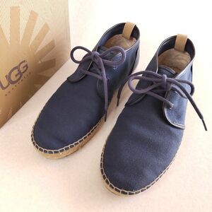 UGG アグ エスパドリーユ 26cm メンズ キャンバス ネイビー