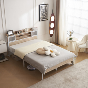  bed frame semi-double semi-double bed pipe bed outlet attaching . attaching tree outlet bed wooden under storage SD