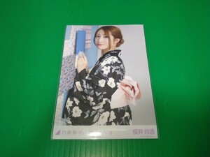 乃木坂46 【桜井玲香】 2019 July - Ⅱ 浴衣 生写真 座り 壁 レアポーズ レアカット レア