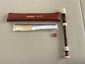 AULOSaurus soprano recorder 702B accessory equipped 