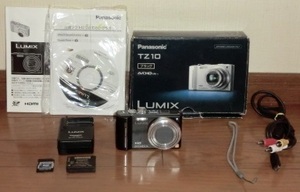 Panasonic LUMIX DMC-TZ10-K （ブラック） ☆USED☆おまけ付！
