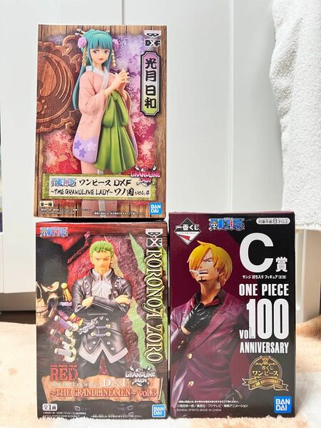 ONE PIECE フィギュア3点セット　光月日和　ロロノア ゾロ　サンジフィギュアセット