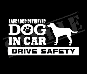 ★☆DOG IN CAR・DRIVE SAFETY　ラブラドールレトリバー②　ワンちゃんステッカー☆★