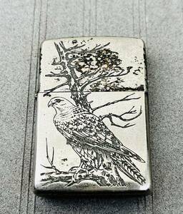 ZIPPO ジッポ ライター 鷹 鷲 鳥 オイルライター ジッポー カントリー 喫煙具 火花確認済 