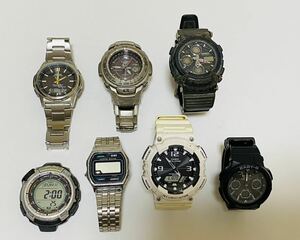 CASIO 腕時計【7本セット】カシオ G-SHOCK Gショック Baby-G ソーラー 3382 5208 3069 1700 5568 1070 5161 まとめ 稼働品 未稼働品 混在