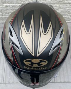 【希少】OGK KABUTO KAMUI カブト カムイ フルフェイス ヘルメット ブラック系 マット系 Mサイズ 57-58㎝ バイク用品