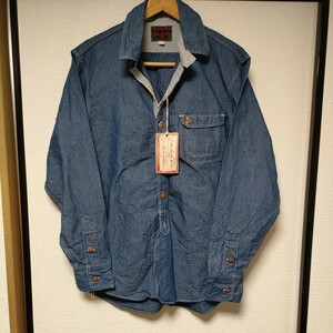 [ unused ] freewheelers work shirt 16 FREEWHEELERS GREAT LAKES GMT. MFG. CO. Owen #2123002 INDIGO CHAMBRAY