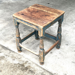 アンティーク　スツール　木製　ロココ調　シャビィ　花台　椅子 2