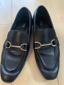 * рекомендация!ZARA Loafer черный * чёрный Loafer женская обувь Zara 38 размер 