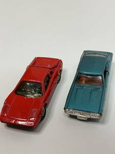 【当時物】ミニカー　tomica トミカ　FERRARI フェラーリ 308 GTB No.F35 1977年/ NISSAN SKYLINE スカイライン 2000GT-X No.82 日本製