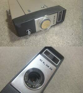 即決 ELMO 8-L 8ミリフィルムカメラ 1:1.8 f:10mm GZ-6313 ケース付 動作未確認 ジャンク