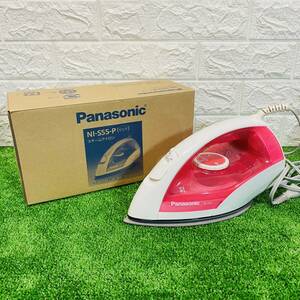 新品 未使用 Panasonic パナソニック スチームアイロン NI-S55-P ピンク アイロン スチーム 家電 かわいい コード付き 人気カラー