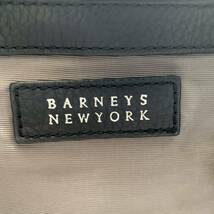 1375 高級 定番● Barneys NewYork バーニーズニューヨーク トートバッグ ビジネスバッグ 肩掛け 大容量 本革 ブラック レザー メンズ 仕事_画像10