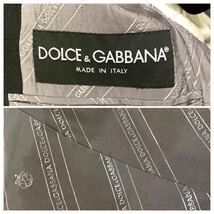 1663 極美品 ハンガー付 リネン100%● DOLCE&GABBANA ドルチェアンドガッバーナ テーラードジャケット ブラック メンズ 裏地総柄 XL相当_画像10