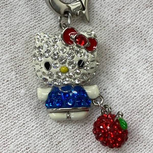 ◆【スワロフスキー】 ネックレス　SWAROVSKI キティちゃん ハローキティ りんご シルバー 925 １点 