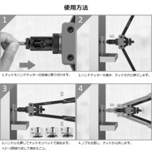 両手式強力ハンドナッターセット M3-M10 T258_画像4