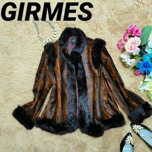 美品。GIRMES　ファージャケット　ギルメス　ポンチョ