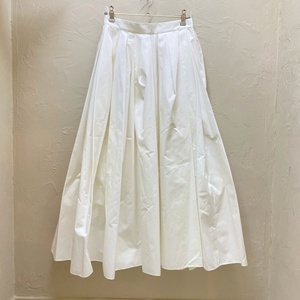 alexander muqueen Alexander * McQueen pleated skirt size36 white [ fee . mountain 02]