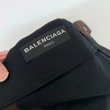 BALENCIAGA バレンシアガ ウールスラックスパンツ ダークブラウン ストレート【代官山02】_画像7