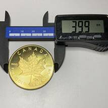 金貨 カナダ 古銭 エリザベス2世　2021年　もみじ　　大型　硬貨　コイン　_画像4