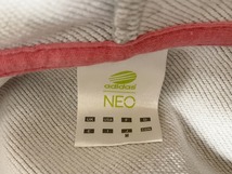 【激安1点のみ 国内正規品】adidas NEO アディダス ネオ ポリエステル 袖ロゴ 長袖 パーカー ジップアップ ジャケット ジャージ M グレー系_画像6