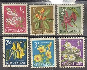  New Zealand stamp * flower stamp 6 kind 1967 year 